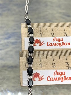 *Браслет р.18 Синий Сапфир цв Белое арт. 10-018-02-080 (вес 8,09 г) - фото 180561 *Браслет р.18 Синий Сапфир цв Белое арт. 10-018-02-080 (вес 8,09 г) - фото 180561