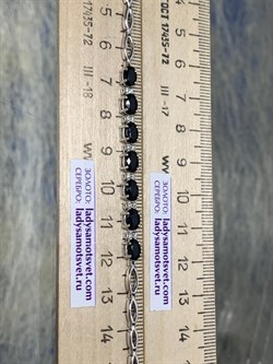 *Браслет р.18 Синий Сапфир цв Белое арт. 10-018-02-080 (вес 8,09 г) - фото 180563 *Браслет р.18 Синий Сапфир цв Белое арт. 10-018-02-080 (вес 8,09 г) - фото 180563