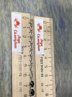 *Браслет р.18 Синий Сапфир цв Белое арт. 10-018-02-080 (вес 8,09 г) - фото 180564 *Браслет р.18 Синий Сапфир цв Белое арт. 10-018-02-080 (вес 8,09 г) - фото 180564