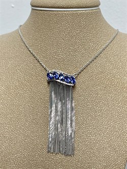 *Колье р.45 Синий Сапфир цв Белое арт. 6-321-47-715 (вес 8,04 г) - фото 180568 *Колье р.45 Синий Сапфир цв Белое арт. 6-321-47-715 (вес 8,04 г) - фото 180568