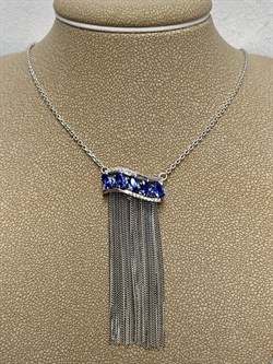 *Колье р.45 Синий Сапфир цв Белое арт. 6-321-47-715 (вес 8,04 г) - фото 180570 *Колье р.45 Синий Сапфир цв Белое арт. 6-321-47-715 (вес 8,04 г) - фото 180570
