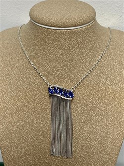 *Колье р.45 Синий Сапфир цв Белое арт. 6-321-47-715 (вес 8,04 г) - фото 180571 *Колье р.45 Синий Сапфир цв Белое арт. 6-321-47-715 (вес 8,04 г) - фото 180571