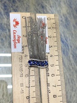 *Колье р.45 Синий Сапфир цв Белое арт. 6-321-47-715 (вес 8,04 г) - фото 180577 *Колье р.45 Синий Сапфир цв Белое арт. 6-321-47-715 (вес 8,04 г) - фото 180577