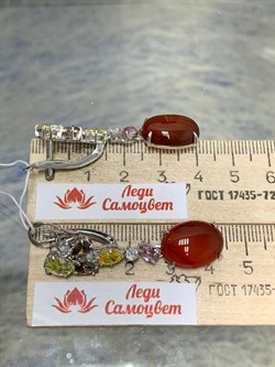*Серьги Сердолик арт. 2340390879-40-370 Вес 10,14 г - фото 180636 *Серьги Сердолик арт. 2340390879-40-370 Вес 10,14 г - фото 180636