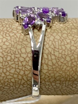 *Кольцо р.19 Лавандовый Аметист цв Белое арт. 01-0001-00-203-1120-46-610 вес 2,94 г - фото 180724 *Кольцо р.19 Лавандовый Аметист цв Белое арт. 01-0001-00-203-1120-46-610 вес 2,94 г - фото 180724