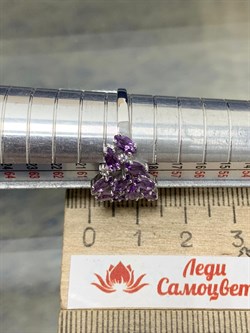 *Кольцо р.19 Лавандовый Аметист цв Белое арт. 01-0001-00-203-1120-46-610 вес 2,94 г - фото 180727 *Кольцо р.19 Лавандовый Аметист цв Белое арт. 01-0001-00-203-1120-46-610 вес 2,94 г - фото 180727