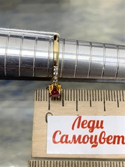 *Кольцо р.16,5 Рубин цв Лимонное арт. 1841976-066 вес 1,88 г - фото 180863 *Кольцо р.16,5 Рубин цв Лимонное арт. 1841976-066 вес 1,88 г - фото 180863