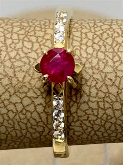 *Кольцо р.16,5 Рубин цв Лимонное арт. 1841976-066 вес 1,88 г - фото 180866 *Кольцо р.16,5 Рубин цв Лимонное арт. 1841976-066 вес 1,88 г - фото 180866