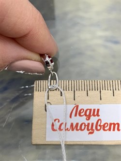 *Подвеска Рубин цв Белое арт. 3841856-764 вес 0,71 г - фото 180924