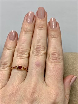 *Кольцо р.16,5 Рубин цв Красное арт. 1841311-848 вес 1,24 г - фото 180934