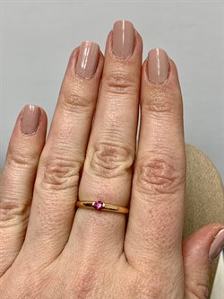 *Кольцо р.17 Рубин цв Красное арт. 1843121-360 вес 2,02 г - фото 180956