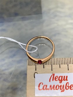 *Кольцо р.17 Рубин цв Красное арт. 1843121-360 вес 2,02 г - фото 180958