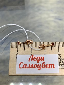 *Пусеты Рубин цв Красное арт. 284 24-110-442 вес 0,84 г - фото 180969 *Пусеты Рубин цв Красное арт. 284 24-110-442 вес 0,84 г - фото 180969