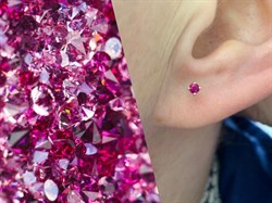 *Пусеты Рубин цв Красное арт. 284 24-110-442 вес 0,84 г - фото 181043 *Пусеты Рубин цв Красное арт. 284 24-110-442 вес 0,84 г - фото 181043