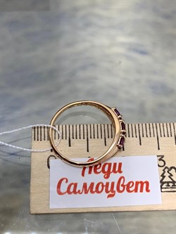 *Кольцо р.17,5 Родолит цв Красное арт. 1450031-528 вес 1,85 г - фото 181046 *Кольцо р.17,5 Родолит цв Красное арт. 1450031-528 вес 1,85 г - фото 181046