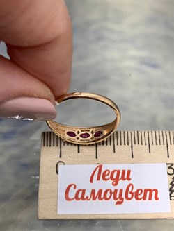 *Кольцо р.17,5 Родолит цв Красное арт. 1450031-528 вес 1,85 г - фото 181048 *Кольцо р.17,5 Родолит цв Красное арт. 1450031-528 вес 1,85 г - фото 181048