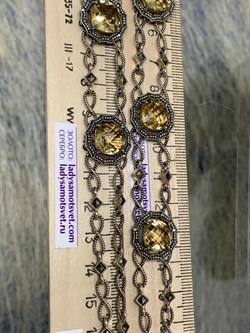 *Колье р.50 Цитрин арт. M601434-306 вес 35,77 г - фото 181062 *Колье р.50 Цитрин арт. M601434-306 вес 35,77 г - фото 181062