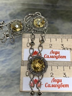 *Колье р.50 Цитрин арт. M601434-306 вес 35,77 г - фото 181064 *Колье р.50 Цитрин арт. M601434-306 вес 35,77 г - фото 181064