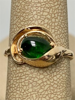 *Кольцо  р.16,5 Хромдиопсид цв Красное арт. 1341322-979 вес 2,43 г - фото 181094