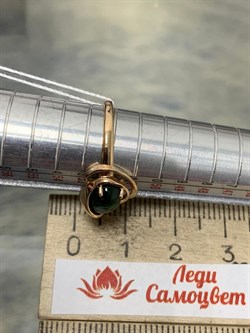 *Кольцо  р.16,5 Хромдиопсид цв Красное арт. 1341322-979 вес 2,43 г - фото 181101