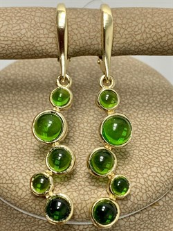 *Серьги Сибирлит Хромдиопсид цв Лимонное арт. 20609-718 вес 6,83 г - фото 181165 *Серьги Сибирлит Хромдиопсид цв Лимонное арт. 20609-718 вес 6,83 г - фото 181165