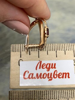 *Серьги Гранат цв Красное арт. 02-4146-01-204-1110-57-489 вес 3,69 г - фото 181331 *Серьги Гранат цв Красное арт. 02-4146-01-204-1110-57-489 вес 3,69 г - фото 181331