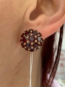 *Серьги Сферы Гранат цв Красное арт. 02-3188-00-204-1110-46-430 вес 5,51 г - фото 181393 *Серьги Сферы Гранат цв Красное арт. 02-3188-00-204-1110-46-430 вес 5,51 г - фото 181393