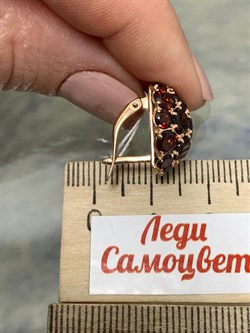*Серьги Сферы Гранат цв Красное арт. 02-3188-00-204-1110-46-430 вес 5,51 г - фото 181396 *Серьги Сферы Гранат цв Красное арт. 02-3188-00-204-1110-46-430 вес 5,51 г - фото 181396