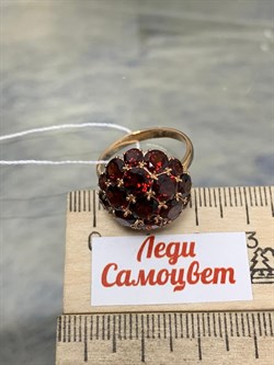 *Кольцо Сфера р.17,5 Гранат цв Красное арт. 01-4377-00-204-1110-46-882 вес 4,42 г - фото 181408 *Кольцо Сфера р.17,5 Гранат цв Красное арт. 01-4377-00-204-1110-46-882 вес 4,42 г - фото 181408
