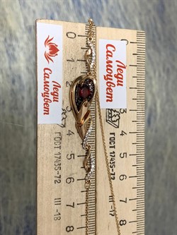*Колье р.45-50 Гранат цв Красное арт. 07-0204-00-264-1110-57-730 вес 5,51 г - фото 181523 *Колье р.45-50 Гранат цв Красное арт. 07-0204-00-264-1110-57-730 вес 5,51 г - фото 181523