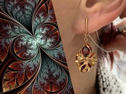 *Серьги Удивительные цветы Гранат цв Красное арт. 02-4167-00-204-1110-57-446 вес 4,75 г - фото 181610 *Серьги Удивительные цветы Гранат цв Красное арт. 02-4167-00-204-1110-57-446 вес 4,75 г - фото 181610