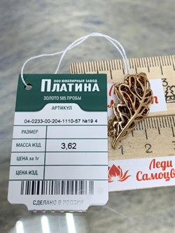 *Брошь Гранат цв Красное арт. 04-0233-00-204-1110-57-093 вес 3,62 г - фото 181720 *Брошь Гранат цв Красное арт. 04-0233-00-204-1110-57-093 вес 3,62 г - фото 181720