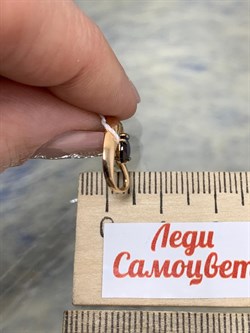 *Подвеска Сердце Гранат цв Красное арт. 03-3047-00-204-1110-57-587 вес 1,08 г - фото 181734