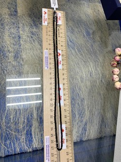 Бусы р.55 д.2-3 Черный Турмалин Шерл Бразилия арт: 097345-55-10 - фото 181843 Бусы р.55 д.2-3 Черный Турмалин Шерл Бразилия арт: 097345-55-10 - фото 181843