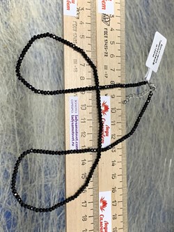 Бусы р.50 д.2-3 Черный Турмалин Шерл Бразилия арт: 097345-50-15 - фото 181850 Бусы р.50 д.2-3 Черный Турмалин Шерл Бразилия арт: 097345-50-15 - фото 181850