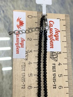 Бусы р.50 д.2-3 Черный Турмалин Шерл Бразилия арт: 097345-50-15 - фото 181851 Бусы р.50 д.2-3 Черный Турмалин Шерл Бразилия арт: 097345-50-15 - фото 181851