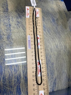 Бусы р.45 д.2-3 Черный Турмалин Шерл Бразилия арт: 097345-45-19 - фото 181861 Бусы р.45 д.2-3 Черный Турмалин Шерл Бразилия арт: 097345-45-19 - фото 181861