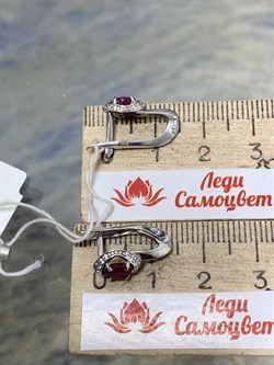 *Серьги Рубин арт. 3987013345л-10-858 Вес 2,27 г - фото 181979 *Серьги Рубин арт. 3987013345л-10-858 Вес 2,27 г - фото 181979