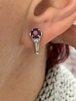 *Серьги Рубин арт. 3987013345л-10-858 Вес 2,27 г - фото 181981 *Серьги Рубин арт. 3987013345л-10-858 Вес 2,27 г - фото 181981