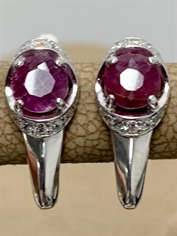 *Серьги Рубин арт. 3987013345л-10-858 Вес 2,27 г - фото 181982 *Серьги Рубин арт. 3987013345л-10-858 Вес 2,27 г - фото 181982