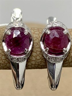 *Серьги Рубин арт. 3987013345л-10-858 Вес 2,27 г - фото 181984 *Серьги Рубин арт. 3987013345л-10-858 Вес 2,27 г - фото 181984