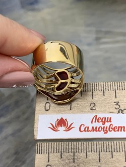 *Кольцо р.18,5 Огненный Опал Мексика цв Лимонное арт. 1-308161-00-55-977 (вес 8,48 г) - фото 182084 *Кольцо р.18,5 Огненный Опал Мексика цв Лимонное арт. 1-308161-00-55-977 (вес 8,48 г) - фото 182084