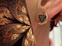 *Серьги Дымчатый Кварц цв Красное арт. 02-3605-00-208-1110-46-432 вес 3,41 г - фото 182193 *Серьги Дымчатый Кварц цв Красное арт. 02-3605-00-208-1110-46-432 вес 3,41 г - фото 182193