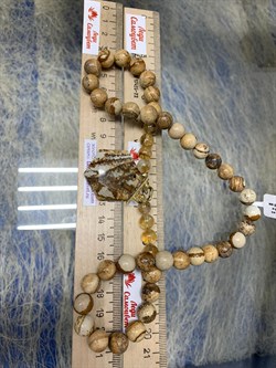 Колье р.50 д.8-10 Яшма Песочная Цитрин арт: 095398-4 - фото 182377 Колье р.50 д.8-10 Яшма Песочная Цитрин арт: 095398-4 - фото 182377