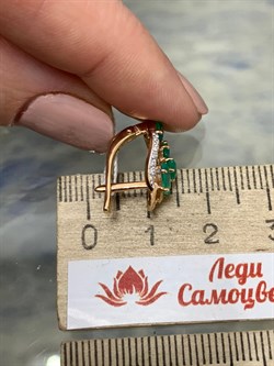 *Серьги Зеленый Агат цв Красное арт. 02-3396-00-275-1110-47-357 вес 3,3 г - фото 182528 *Серьги Зеленый Агат цв Красное арт. 02-3396-00-275-1110-47-357 вес 3,3 г - фото 182528