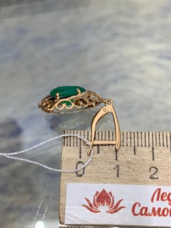 *Серьги Зеленый Агат цв Красное арт. 02-3599-00-274-1110-47-855 вес 4,59 г - фото 182605 *Серьги Зеленый Агат цв Красное арт. 02-3599-00-274-1110-47-855 вес 4,59 г - фото 182605