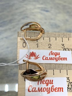 *Серьги Хризолит цв Красное, Белое арт. 02-4036-00-205-1111-46-611 вес 4,59 г - фото 182946 *Серьги Хризолит цв Красное, Белое арт. 02-4036-00-205-1111-46-611 вес 4,59 г - фото 182946