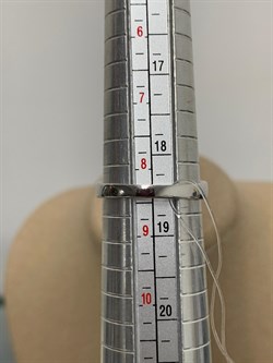 *Кольцо р.18,5 Изумруд цв Белое арт 1-207254-00-01-485 вес 2,12 г - фото 183034