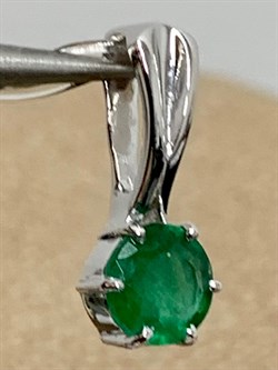 *Подвеска Изумруд цв Белое арт 3-230928-00-01-188 вес 0,64 - фото 183045