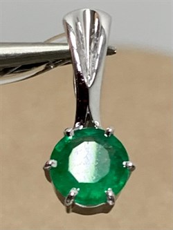 *Подвеска Изумруд цв Белое арт 3-230928-00-01-188 вес 0,64 - фото 183046
